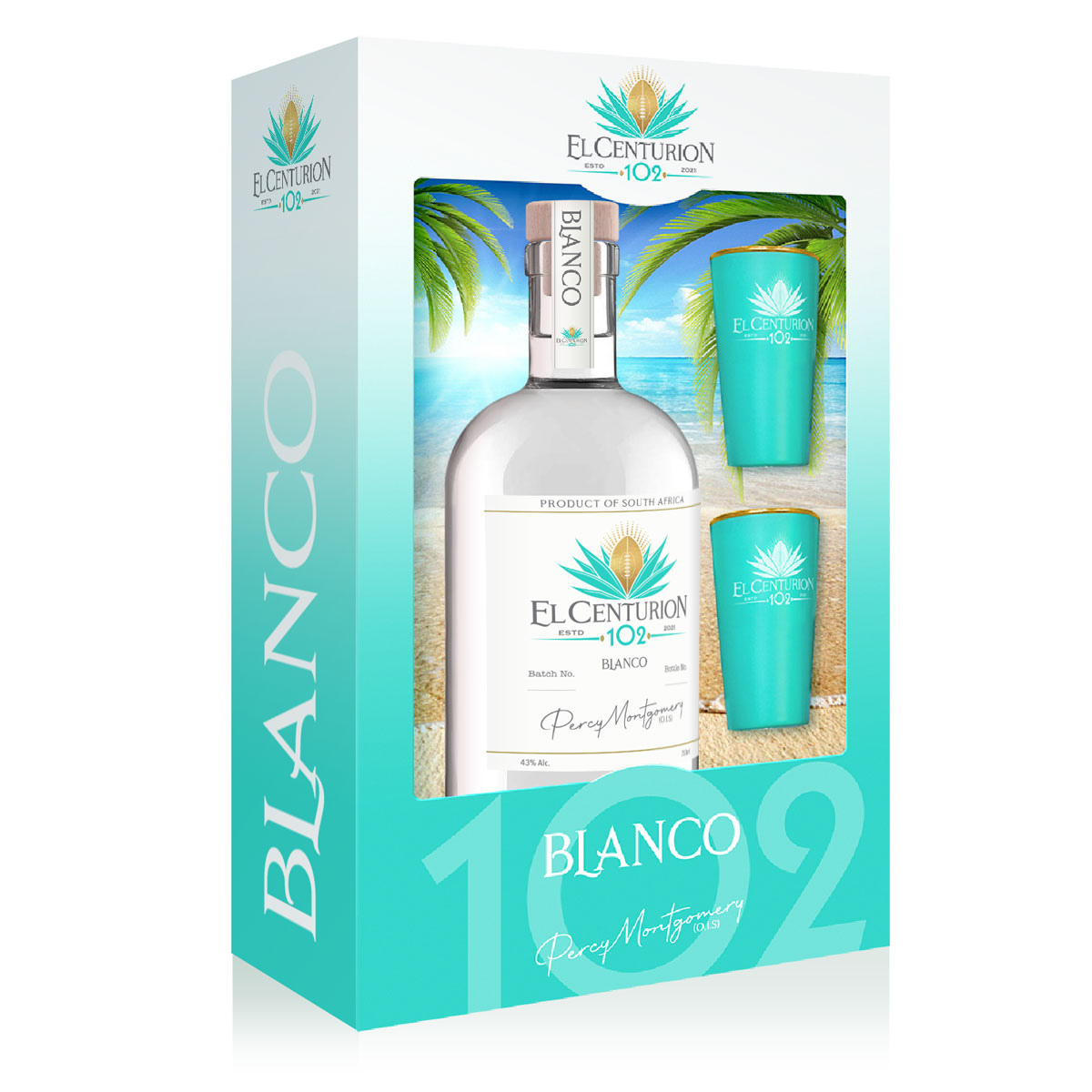 El Centurion 102 Blanco Shot Glasses